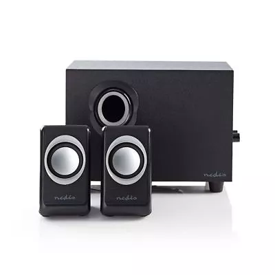 Nedis Laptop/Netbook/PC/Desktop Speaker System 2.1 Stereo Sound 33W+Subwoofer • £25.34