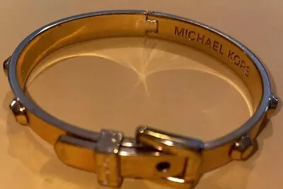 Michael Kors Studded Adjustable Astor Buckle Rose Gold Tone Bracelet Bangle • $28