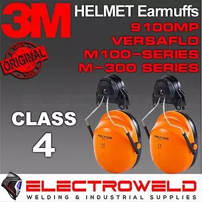 3M Peltor Helmet Mounted Earmuffs 9100 MP Versaflo Face Shield Ear Muffs 197011 • $64.95