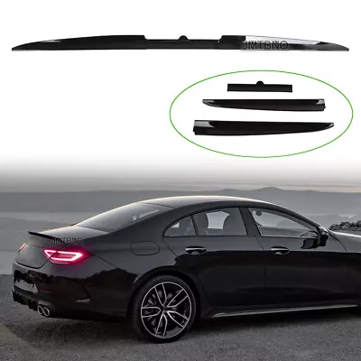 Glossy Black Sport Style Rear Trunk Lip Spoiler Wing For Mercedes Benz W203 CLS • $65.16