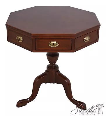 L62134EC: KINDEL Winterthur Collection Mahogany Revolving Drum Table • $2595