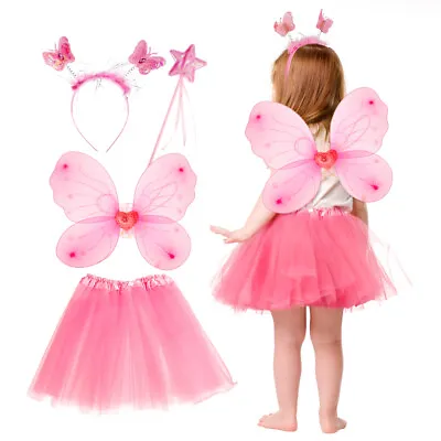  SOIMISS 1 Set Little Girl Fairy Costume Dress Up Butterflies Fairy Headband • £9.99