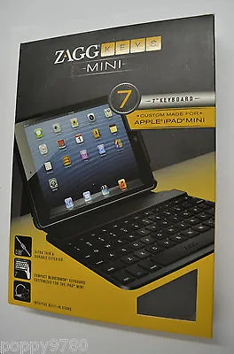 $38.99 • Buy New Zag  ZAGGkeys 7 Case For Apple IPad Mini W/ Bluetooth Keyboard & Stand Black