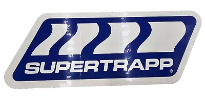 Vintage Supertrapp Mufflers Racing Dirt Bike Motorcycle ATV Sticker Decal White • $19