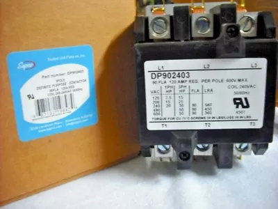 Contactor 3 Pole 90 Amp 208-240V Coil DP902403 • $160