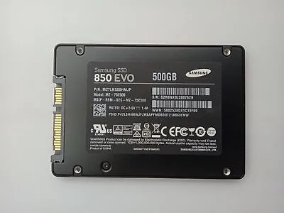 Samsung 850 EVO MZ-75E500 500GB 2.5  Solid State Drive SSD • £34.94