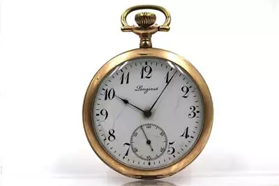 1909 Longines 15 Jewel 16 Size Gold Filled Running Pocket Watch • $74.99