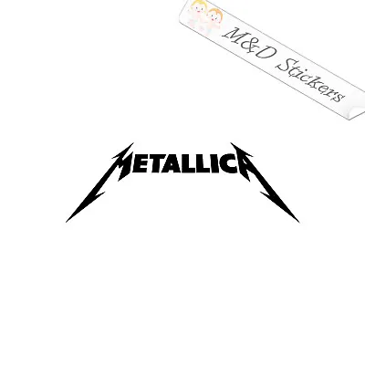 2x Metallica Logo Vinyl Decal Sticker Different Colors & Size For Cars/Bike • £4.24