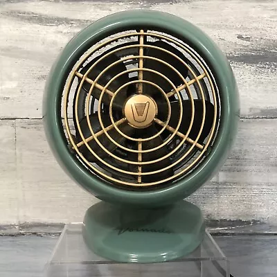 Vtg Vornado Table Fan Pale Blue Mid Century Modern Metal Desk Working Art Deco • $125