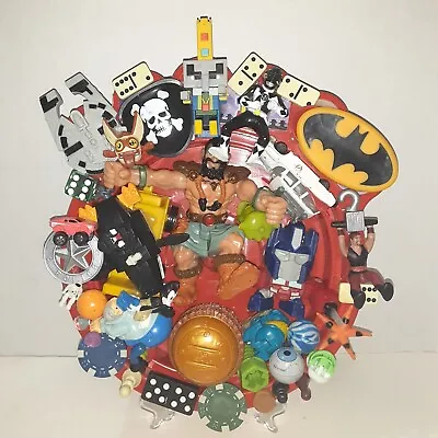 Fast Food Toy Collage Mixed Media Altered ART Steampunk Assemblage #11 • $28.57