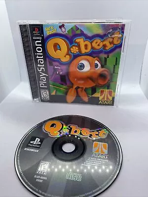 Qbert (Sony PlayStation 1 1999) PS1 Complete Black Label CIB Flawless & Tested • $12.90