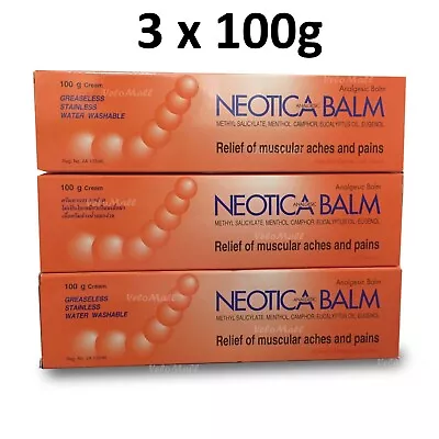 Neotica Pain Relief Muscle Joint Sport Muay Thai Analgesic Massage Cream 3x100g • $44.79