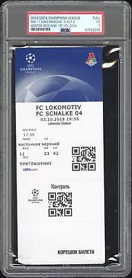 Weston Mckennie First 1st UCL Goal Ticket 2018 UEFA Champions League PSA 3 • $164.95