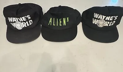 Vintage Movie Hat Lot Wayne’s World Alien 3 Promo SnapBack • $150