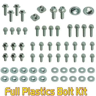 Full Plastics Bolt Kit Suzuki RM 60 65 80 85 100 125 250 Plastics Fender Seat • $19.99