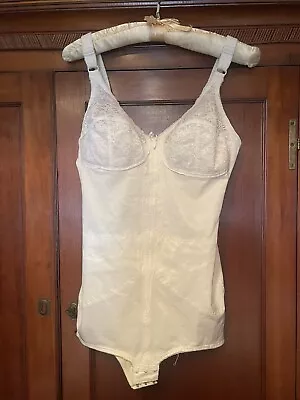 Vtg Full Body Shaper Girdle Bra 38B • $35