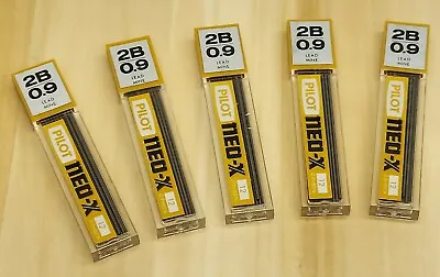 Pilot NEO-X PL-9 2B .09x60mm Black Pencil Lead Mine Pour - 5 Packs Of 12 Leads • $9.99