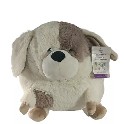 Warmies Supersized 12  Plush Puppy Hand Warmer Therapy W/ Hot Hands Warmers  • $20.97