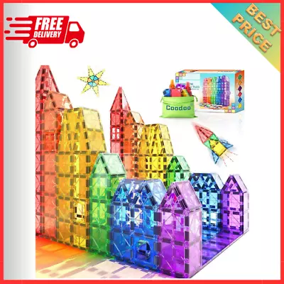 Magnetic Tiles Kids Toys STEM Magnet Toys For Toddler Magnetic Blocks Building T • $33.99