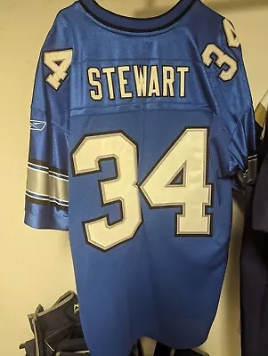 Reebok James Stewart #34 Detroit Lions Football Jersey Size 54 NFL STITCHED • $47