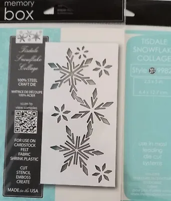 Memory Box Tisdale Snowflake Collage Die 99827  NEW • £9.99