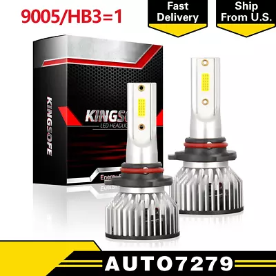 CANBUS 9005 LED Headlight Bulbs Super Bright Kit White 88000LM High / Low Beam_A • $12.99