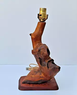 Vintage Mid Century Modern Cypress Knees Table Lamp Sculptural Organic Nature • $64.99