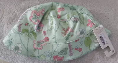 New With Tags Next Baby Girls Bucket Summer Hat Sun Hat Chin Strap 6 - 12 Months • £5.49