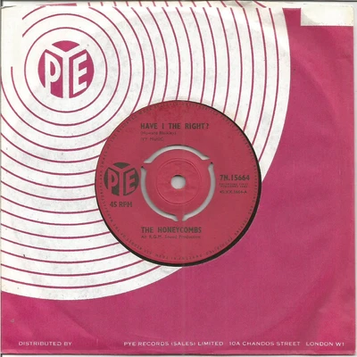 £4 • Buy The Honeycombs - Have I The Right ?  (r.g.m. Sound)