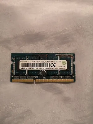 Ramaxel 4GB RMT3170MN68F9F-1600 PC3-12800S-11-11-B4 1Rx8 DDR3 Laptop Memory Ram • £8.50