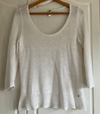 £15 • Buy White Stuff Linen Cotton Jumper Size 10. White. Loose Fit. Excellent Condition
