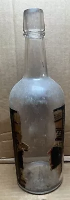 Vintage Clear Whiskey Bottle *empty • $15