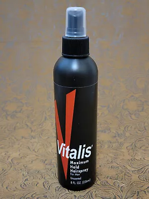 New Vitalis Maximum Hold Hairspray For Men Unscented Non-Aerosol 8oz Ꙉ • $97.79