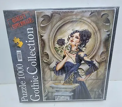 Gothic Collection Black Rose 1000 Piece Jigsaw Puzzle Clementoni New Sealed Rare • £29.99