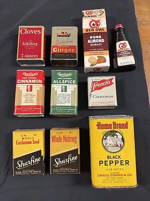 Vintage Assorted Spices Rawleigh’s Schilling French’s Shurfine Home Brand • $20