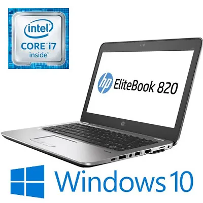 HP EliteBook 820 G3 Notebook Intel I7 6600U 8G 256G  Touch FHD 12.5  Win 10 Pro • $299