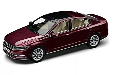 £9.99 • Buy Genuine Vw Passat B8 Saloon Crimson Red Metallic 1:43 Scale Diecast Model Car