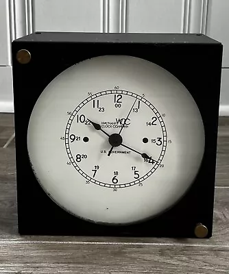 U.S. Government Waltham Clock Company Chronometer Quartz Crystal Battery Power. • $295