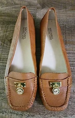 Michael Kors Hamilton Brown Leather Loafers Size 10 • $59.99