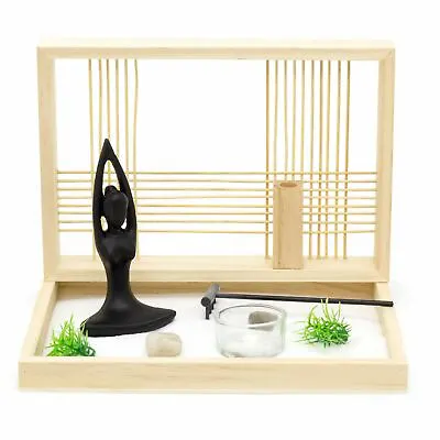 Zen Garden Set|  Desktop Stress Relief Buddha Tealight Candle Holder • £17.99