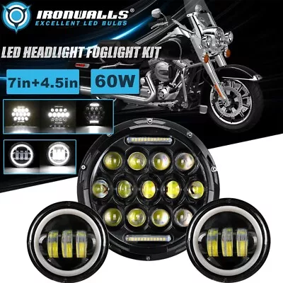 $62.99 • Buy For Yamaha Royal Star XVZ1300 7  LED Headlight Hi-Lo DRL +Passing Fog Lamp Kit