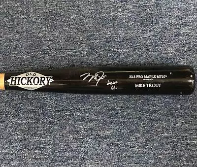 Mike Trout Signed Uncracked 2020 Game Used Old Hickory Bat ~ Anderson Authentics • $6749.99