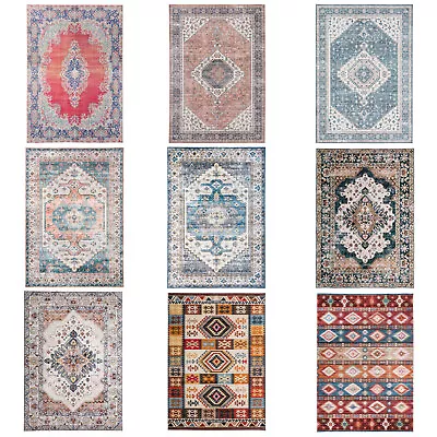 Deal Large Rug Beautiful Vintage Kilim Carpet Distressed Perisan Rugs 200x290 • $175.99