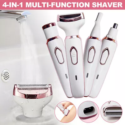 Electric Razor For Women 4-in-1 Lady Shaver Body Bikini Trimmer Rechargeable NEW • $25.99