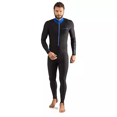 Used Cressi Skin Scuba Dive Full Suit - Black/Blue - Large • $33