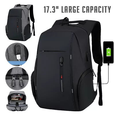 Anti-theft Laptop Backpack Waterproof USB Charging Travel Shoulder School Bags • $32.99