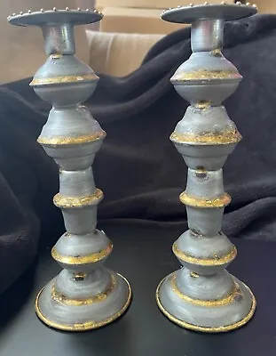 Vintage Metal Candlesticks • $18