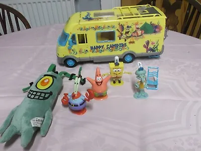 £22 • Buy Spongebob Squarepants Happy Campers Campervan Playset & Figures Rare