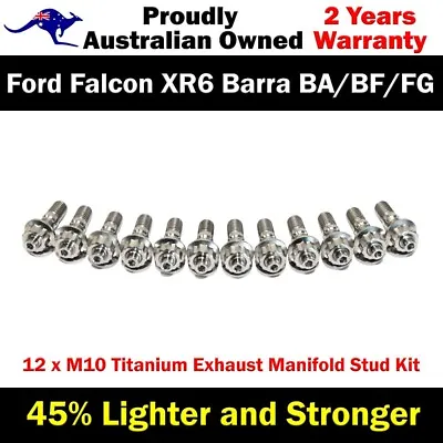 Titanium Exhaust Manifold Stud Kit For Ford Falcon XR6 Barra BA/BF/FG 4.0L • $168