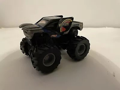 WOLVERINE HOT Wheels Monster Jam Rev Tredz Monster Truck 1:43 Rare Grey • $15